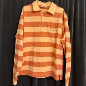 Taylor Swift Life‎ Of A Showgirl Longsleeve Rugby T-Shirt Womens S Orange Polo
